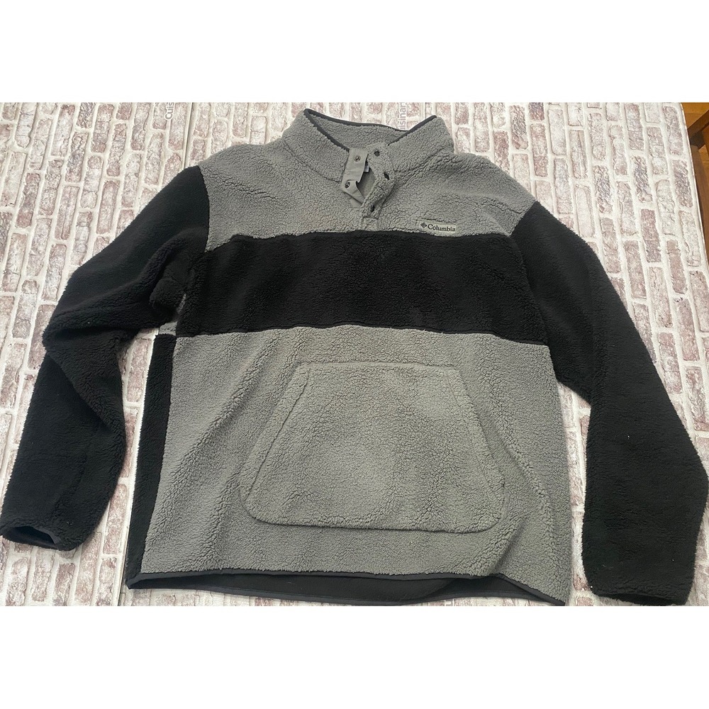 Columbia Rugged Ridge II Sherpa Fleece 1/2 Snap XXL Deep Pile Color block
